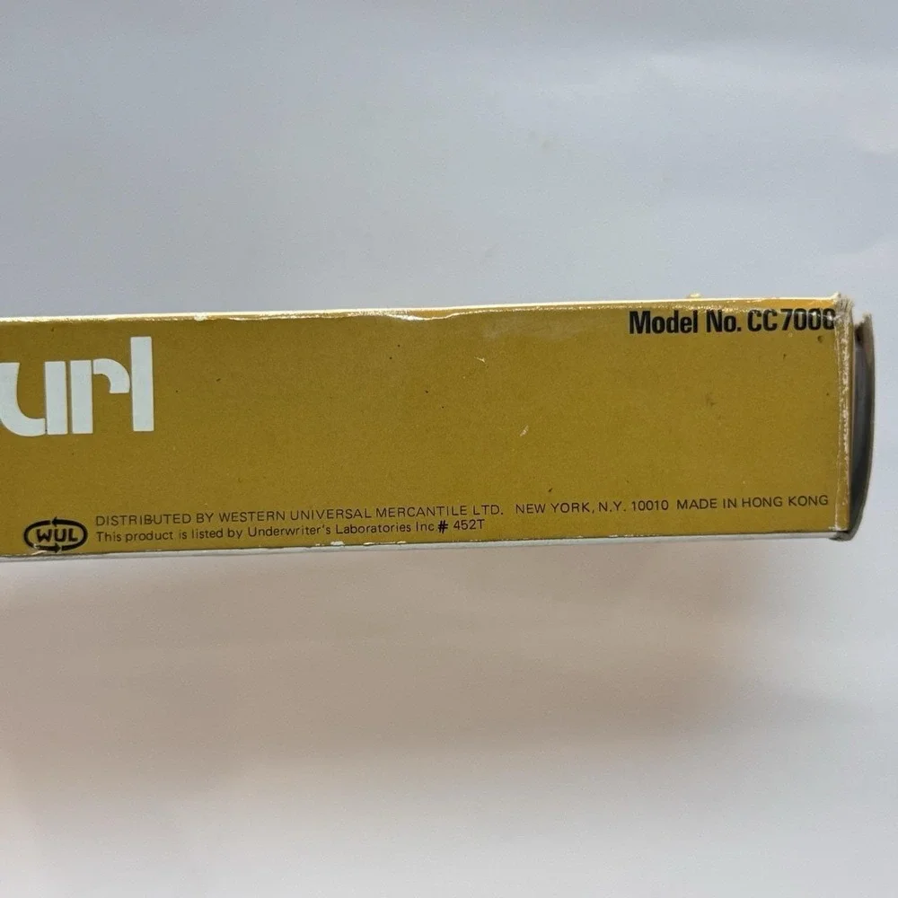 NOS Vintage 70s Caprice Cute Curl Hot Brush Curling Iron 3/4